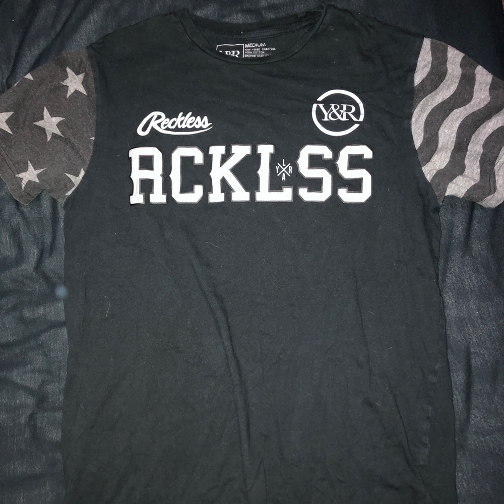 Black stars and stripes Young & Reckless Tshirt